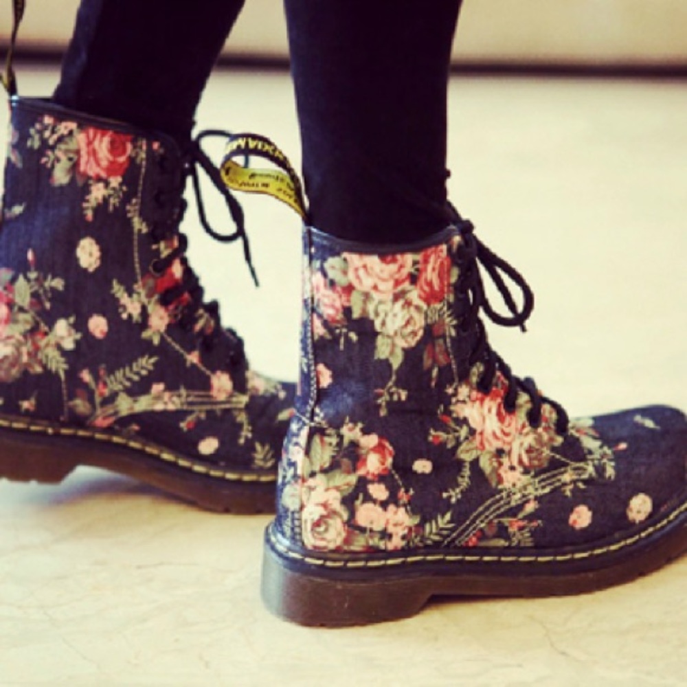 floral doc martens