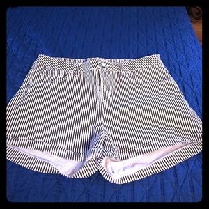 Pinstriped shorts
