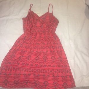 Red Tribal print dress