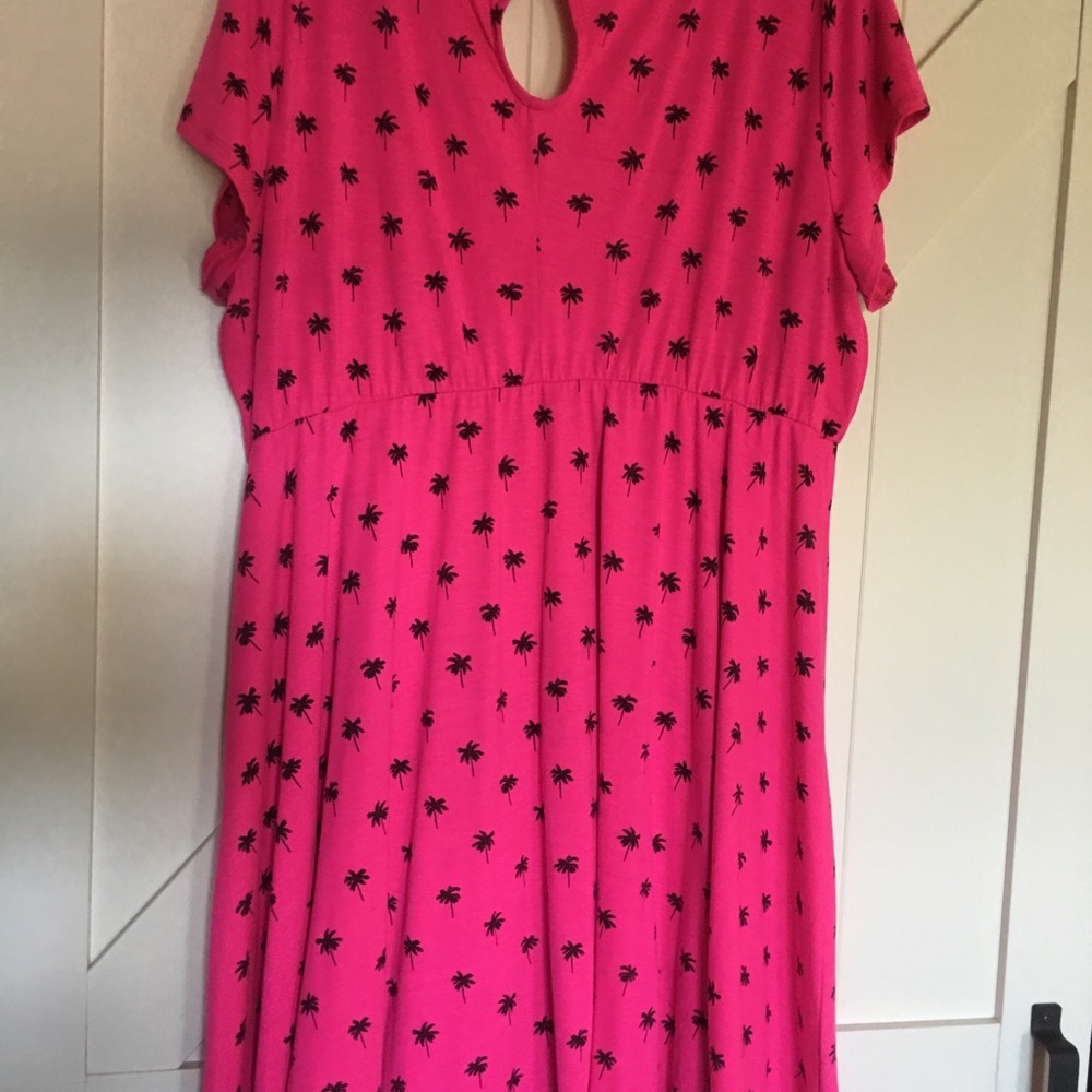 Palm tree skater dress - never worn!