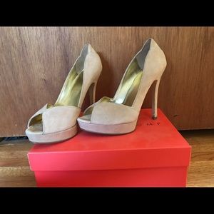 Ivanka Trump for Dillard's blush suede heels