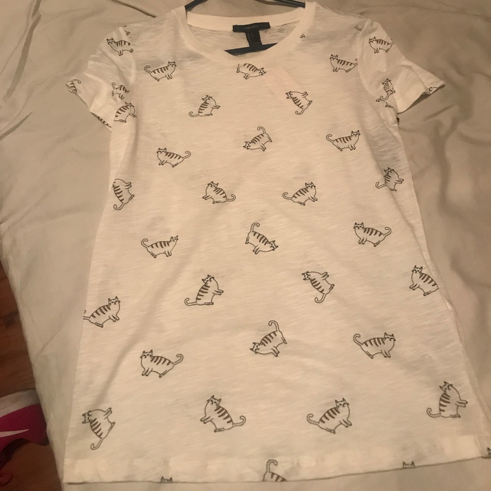 NWT cat print shirt from F21