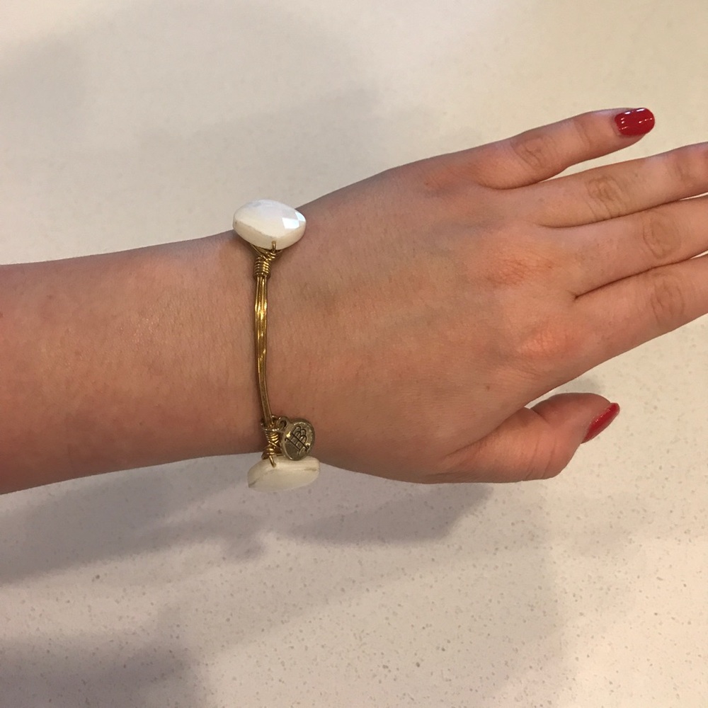 Bourbon and Bowties white bracelet