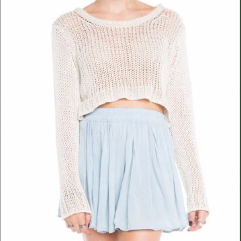 baby blue Brandy Melville skirt