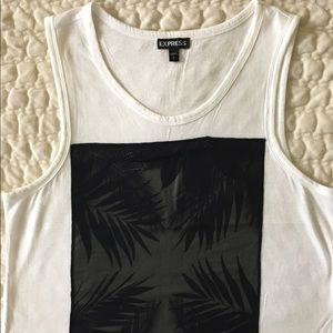 White front detail tank top