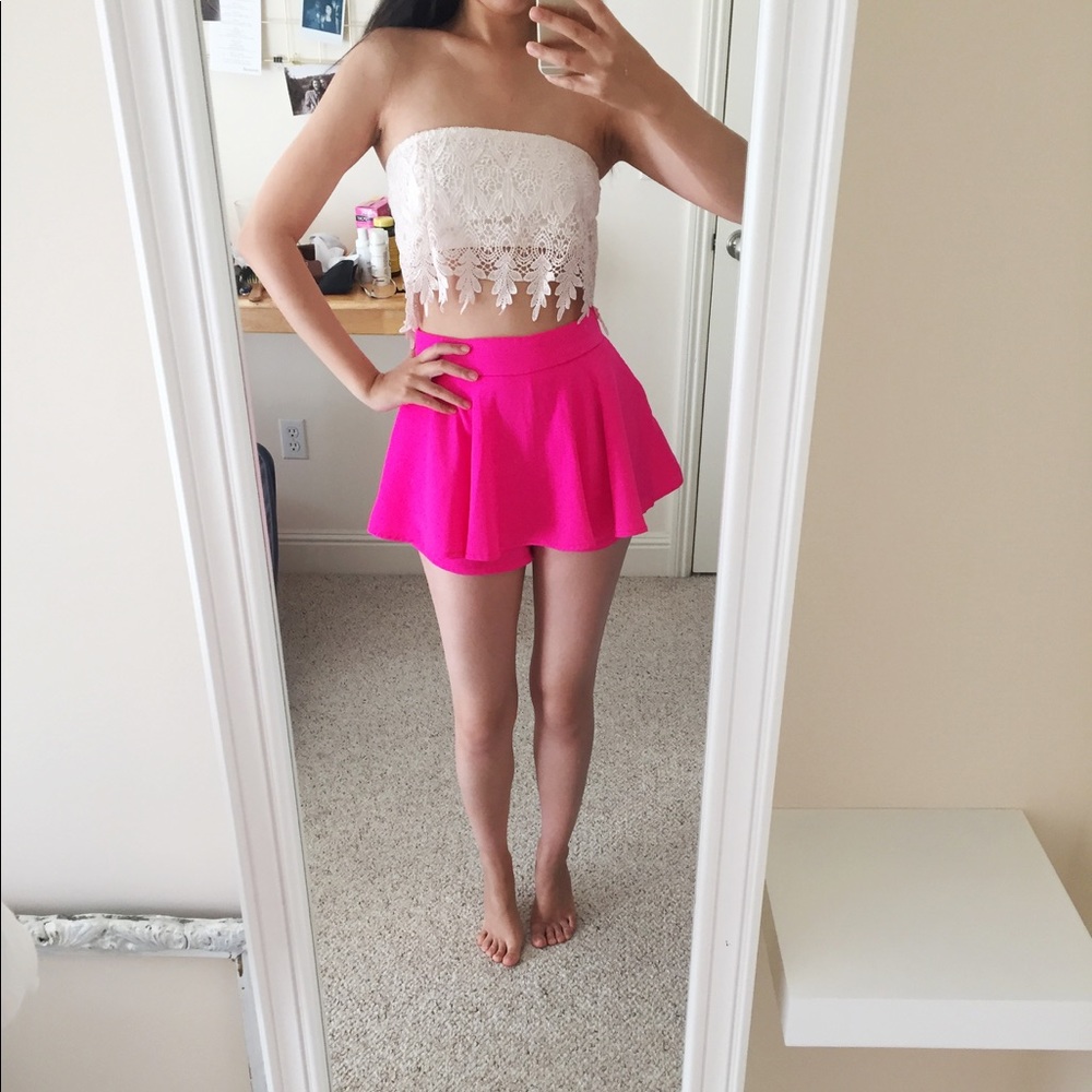 🌟SALE LF dusty pink lace crop bralette US 2