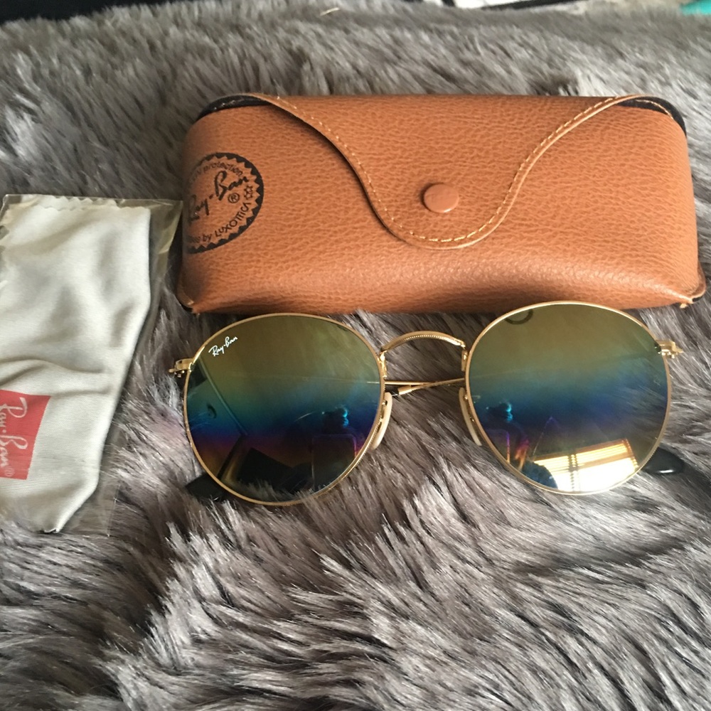 Rainbow Mirror, Round Metal Ray Bans