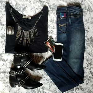 Abercrombie & Fitch Distressed Super Skinny Jeans