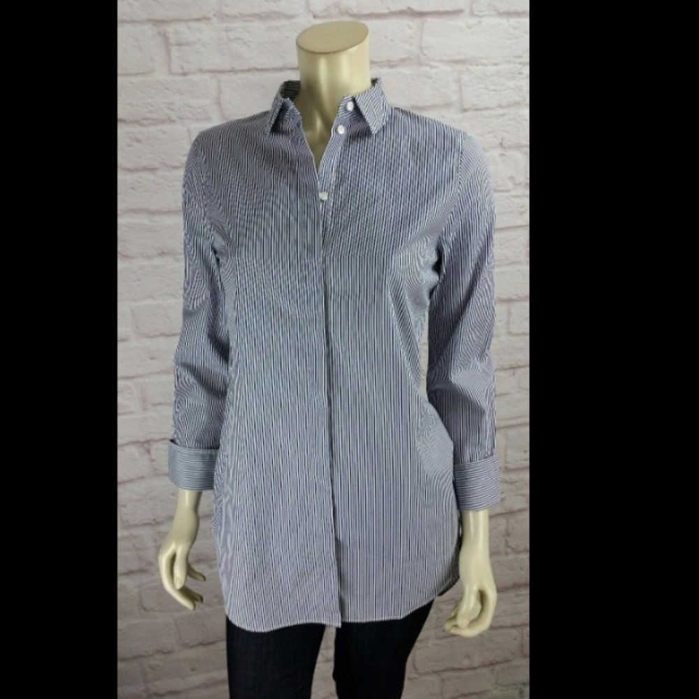 J. Crew Striped Button Up Shirt | Size XXS