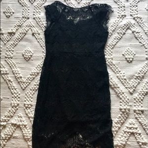 Free People black lace dress. Size L.