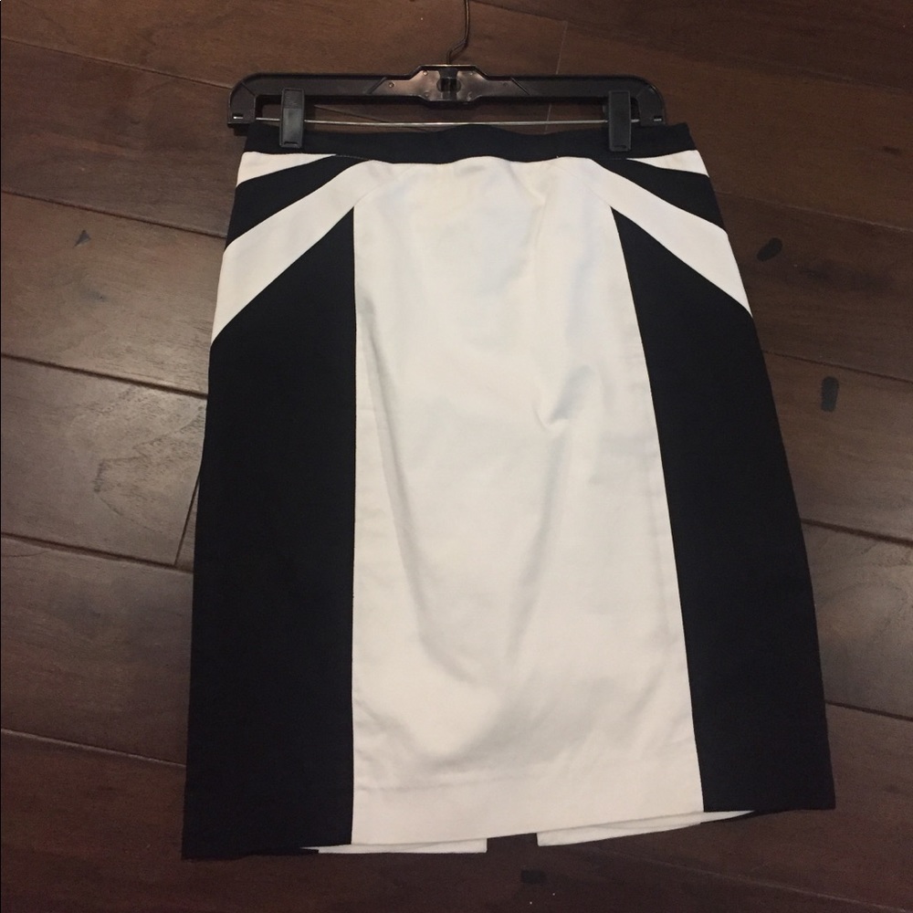Express Black And White Pencil Skirt