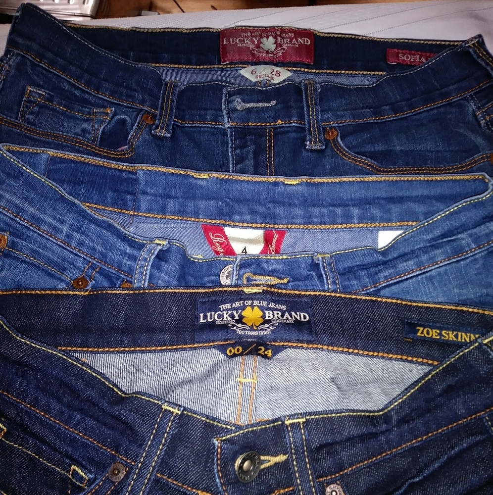 Women's Lucky Brand Jeans lot various Sizes