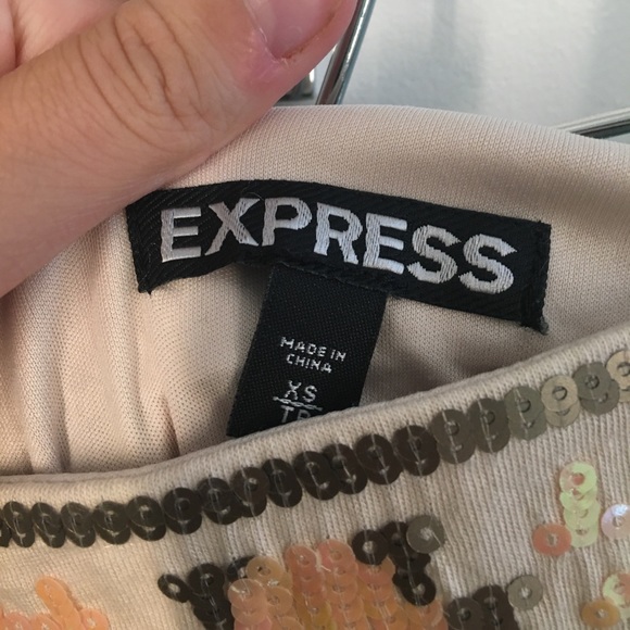 Express sequin skirt. NEVER BEEN WORN - Picture 2 of 4