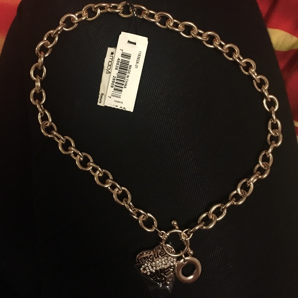Gold heart Guess necklace