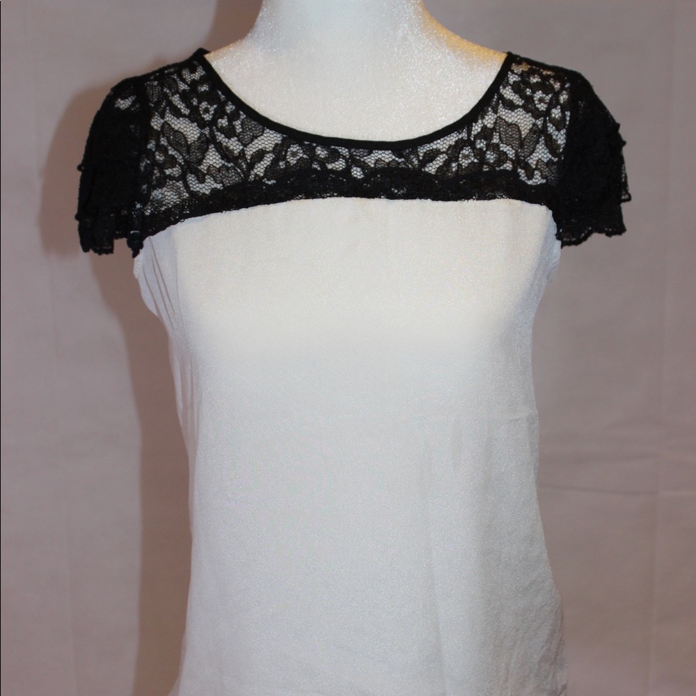 Express black lace top