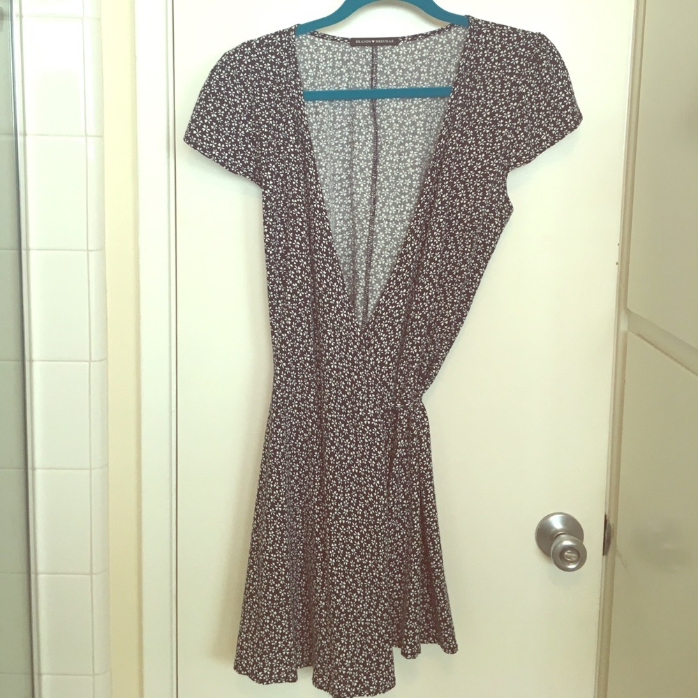 Navy blue with white flower dress