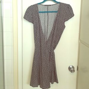 Navy blue with white flower dress