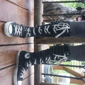Knee high converses
