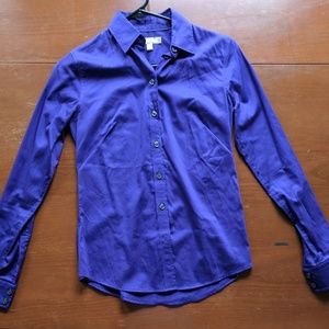 Banana Republic purple button-down dress shirt