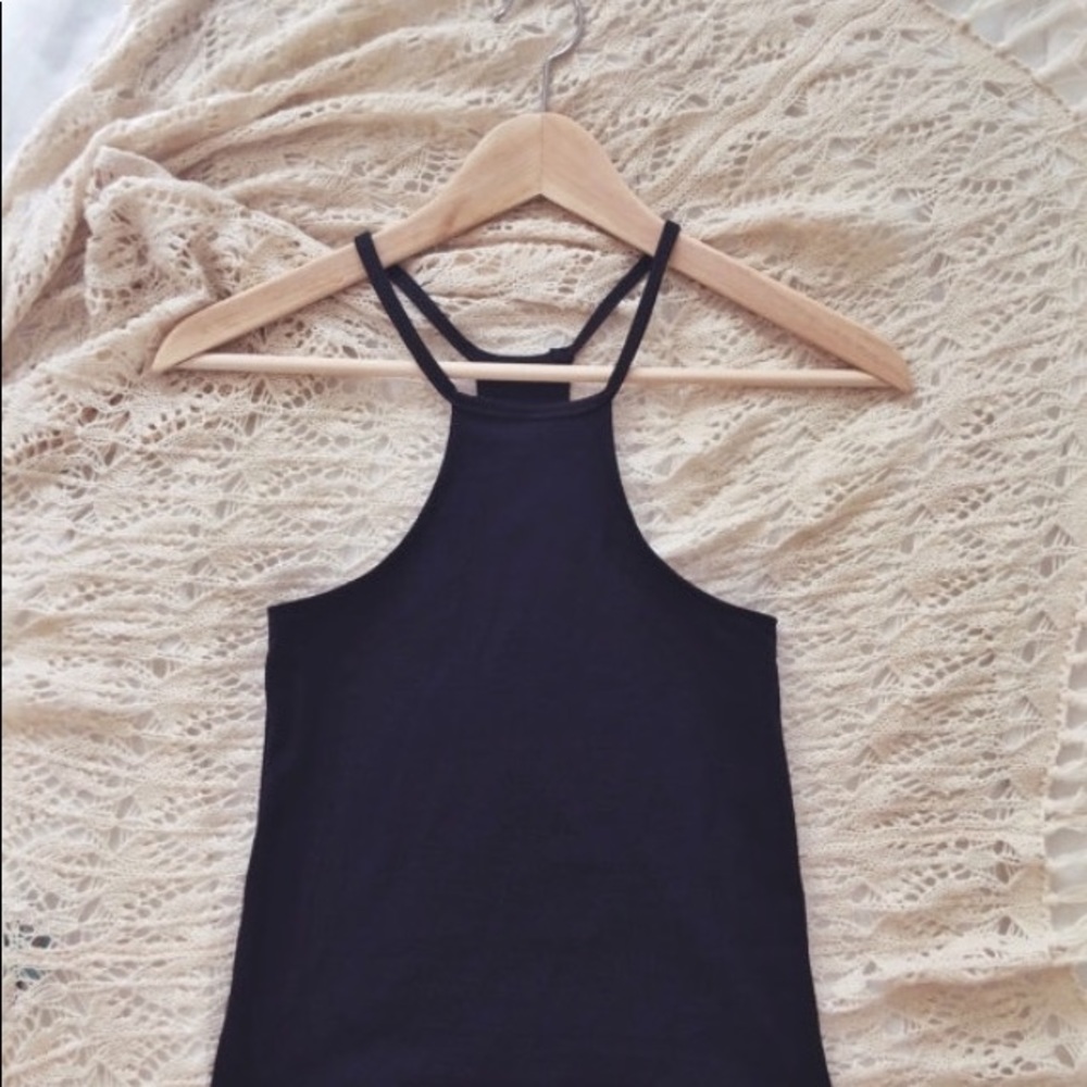 Black tank top