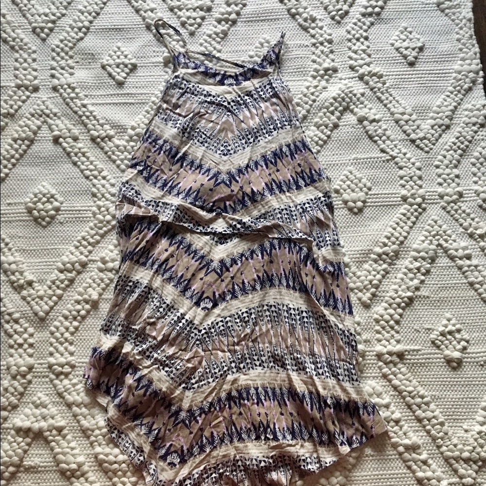 Free People spaghetti strap, tribal dress. Size L
