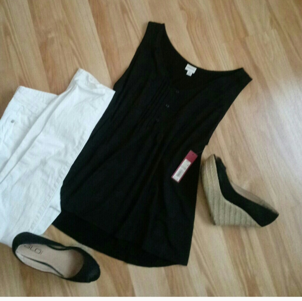 NWT.  Size XXL black Merona brand tank blouse