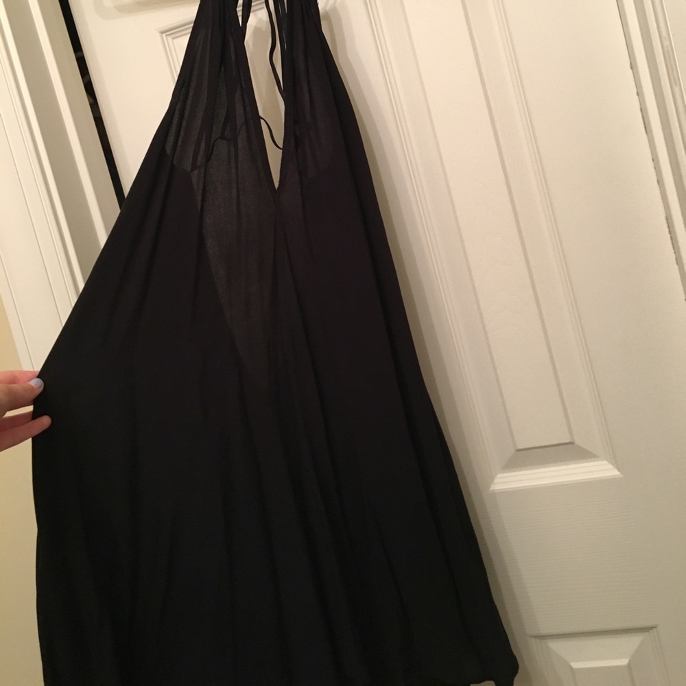 Black dress with cut outs