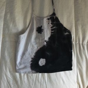 Tie dye ying yang Halter Top