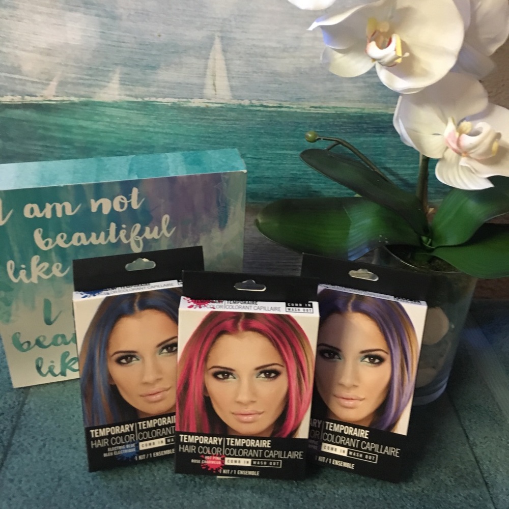 Temporary haircolor 3 boxes.