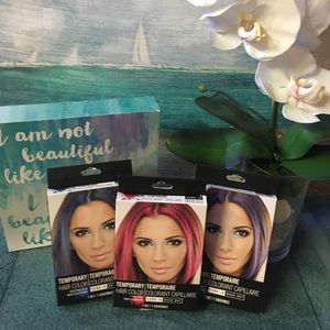 Temporary haircolor 3 boxes.