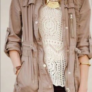 green/tanish cargo jacket