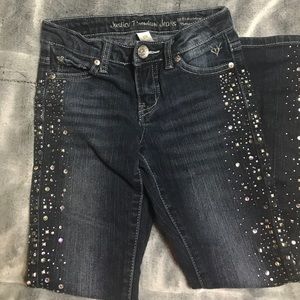 Justice so 8reg rhinestone jeans