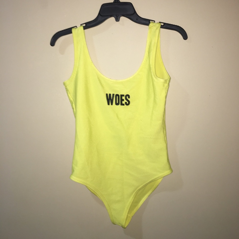 Yellow WOES Bodysuit