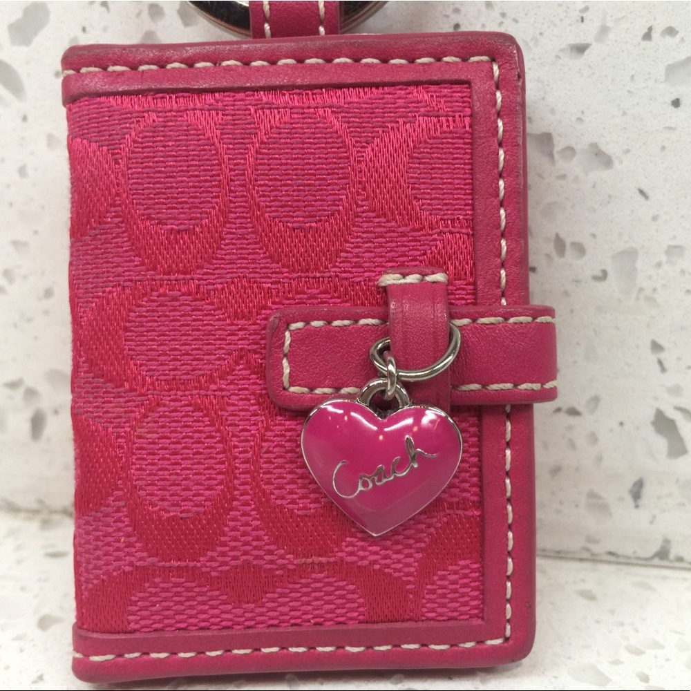 Authentic Pink Coach Keychain