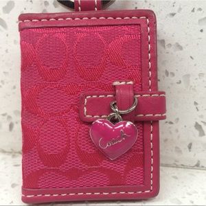 Authentic Pink Coach Keychain