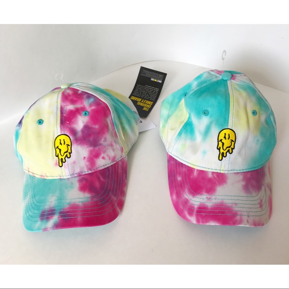 NWT UO Melting Smiley Face Tie Dye Hat - Picture 4 of 4