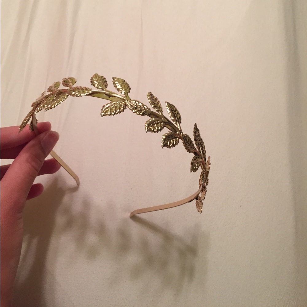 Gold vine headband