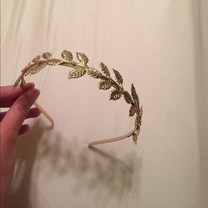 Gold vine headband