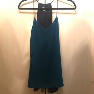 Reversible blue tank top.