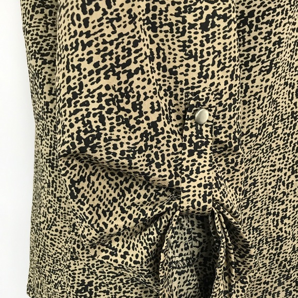 Collarless button down shirt by Inspyre Sz 12 - Picture 4 of 7