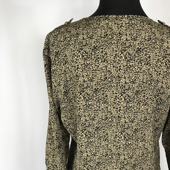 Collarless button down shirt by Inspyre Sz 12 - Picture 5 of 7