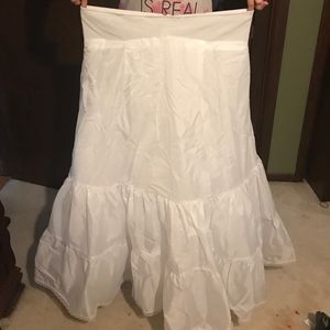 Wedding dress skirt, full length