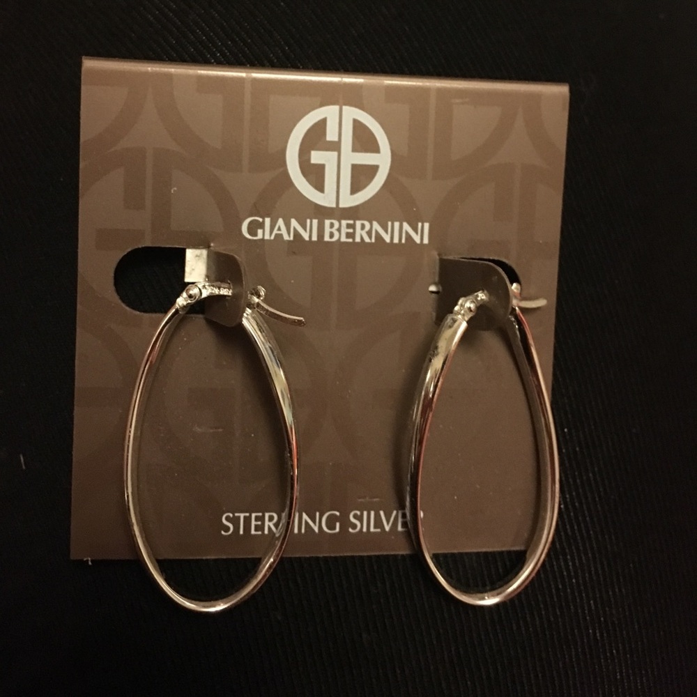 Sterling silver hoops