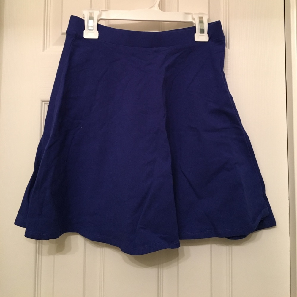 Navy blue shift skirt