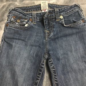 True religion size 10 GIRLS skinny jeans