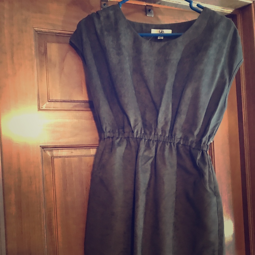 like new Suede Olive Sleeveless dress