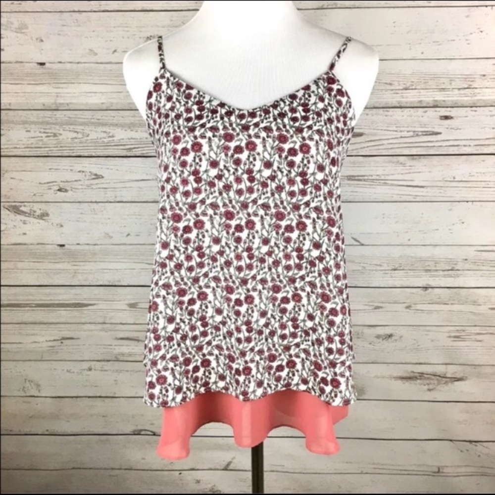 Floral Layered Tank NWOT