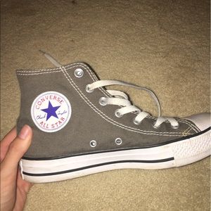 Grey all star converse high tops