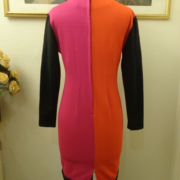 Vintage Sheri Martin Color Block Mod Dress - Picture 5 of 7