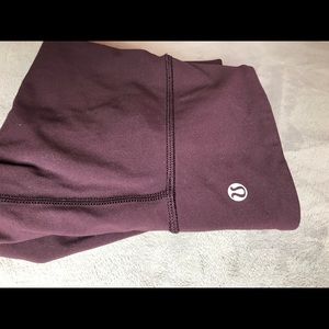 LuluLemon Maroon Wunder Under Low-Rise Leggings